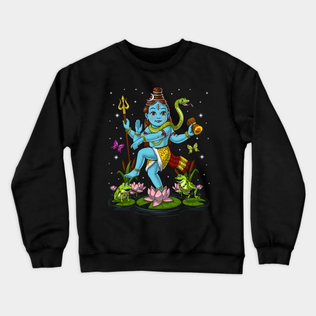 Baby Shiva Nataraja Crewneck Sweatshirt by underheaven